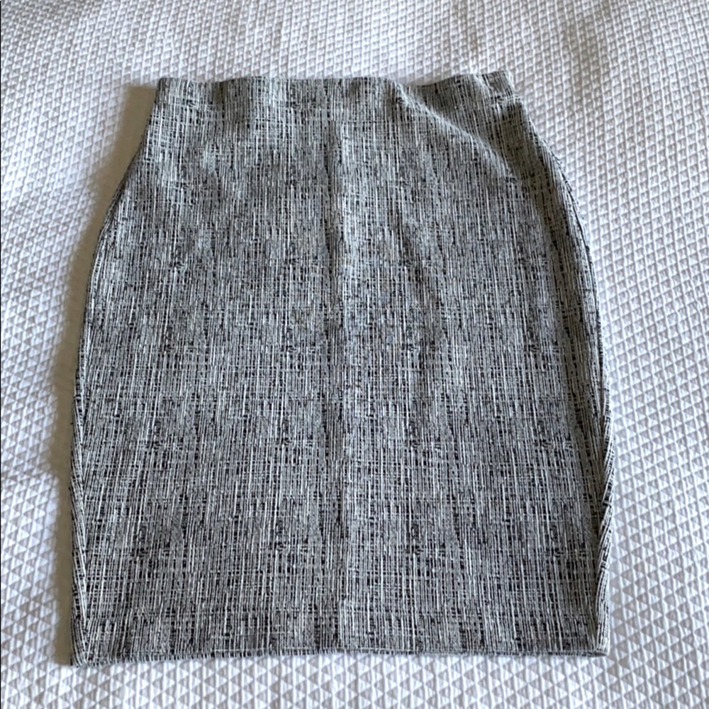 Express High Waisted Jacquard Pencil Skirt